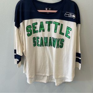 *seahawks green sparkle jersey t shirt
